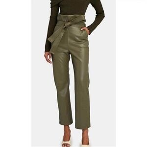 Alexis Women’s Kayden Vegan Leather Paperbag Pants
